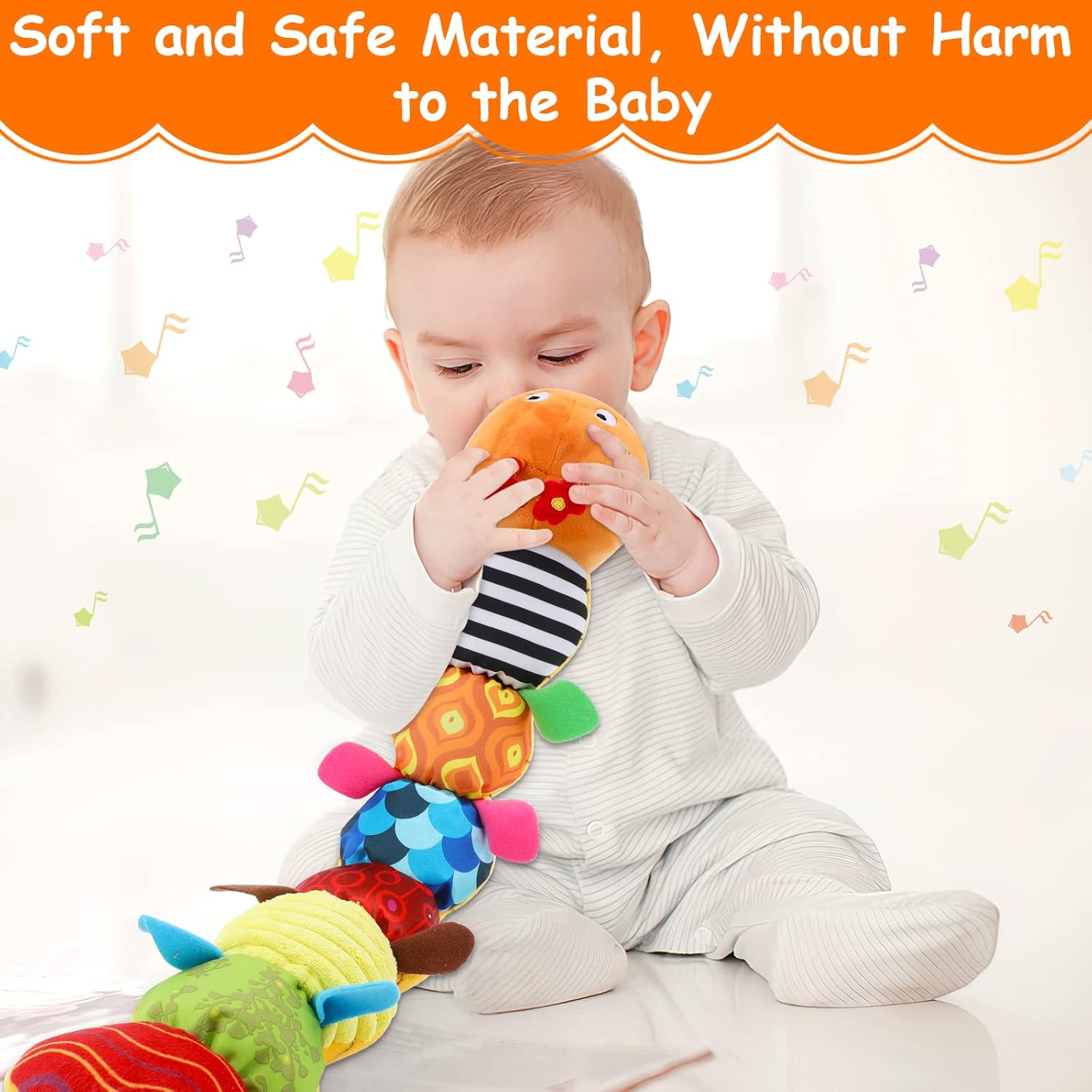 Jucarie moale si senzoriala pentru bebelusi Omida 0 luni 05.jpg