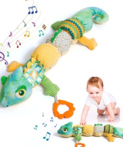 Jucarie multifunctionala de plus pentru bebelusiCameleon 0 luni 01.jpg