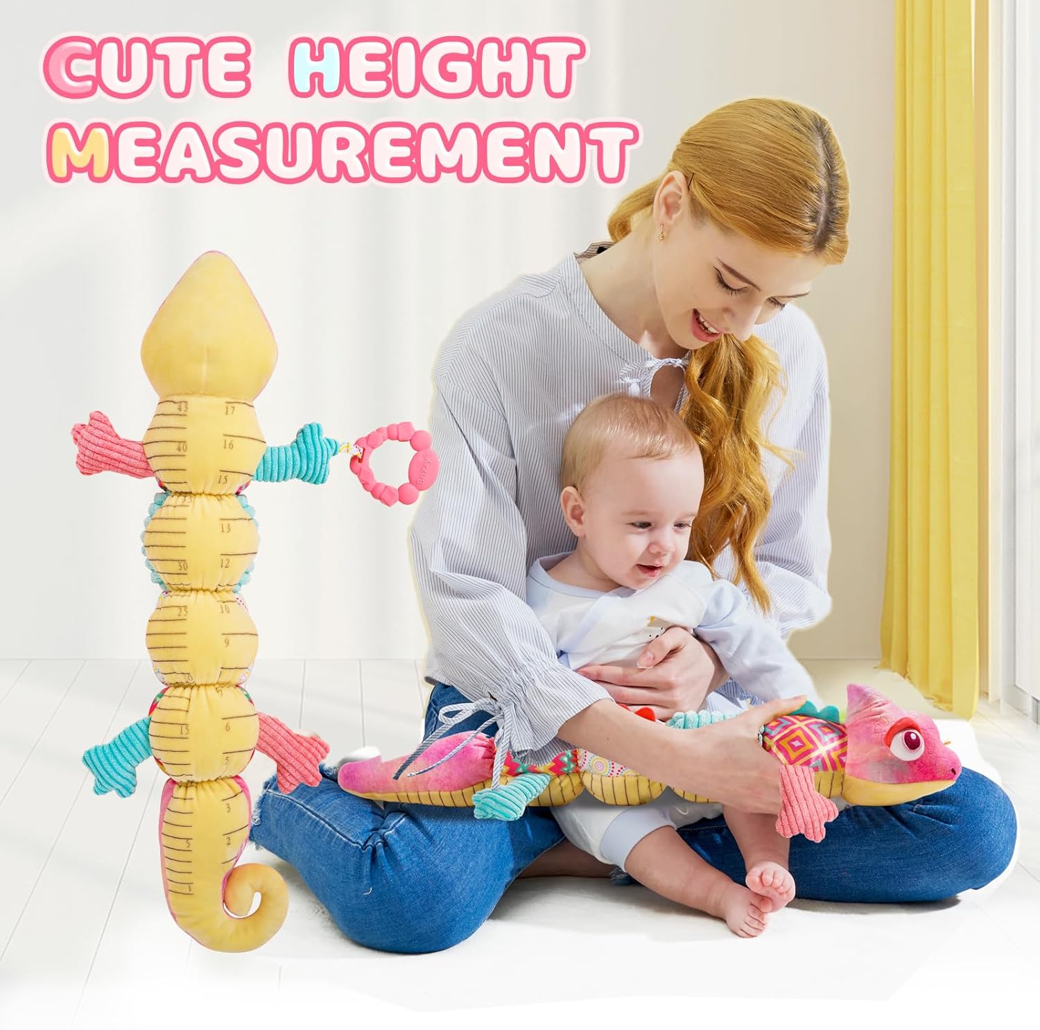 Jucarie multifunctionala de plus pentru bebelusiCameleon roz 0 luni 11.jpg