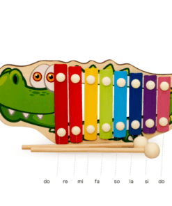 Jucarie muzicala Xilofon din lemn 8 note muzicale 03.png