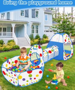Loc de joaca pentru copii cu tunel si cort 310x114 cm 02.jpg