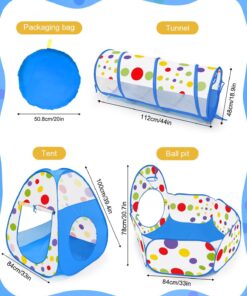 Loc de joaca pentru copii cu tunel si cort 310x114 cm 03.jpg