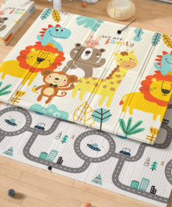 Covor pliabil de joaca termoizolant cu doua fete 200 x 180 cm Leu 01.png