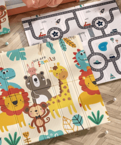 Covor pliabil de joaca termoizolant cu doua fete 200 x 180 cm Leu 02.png