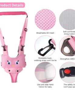 Ham premergator bebe bumbac 2 in 1 adjustabil 8 18 luni roz 02.jpg