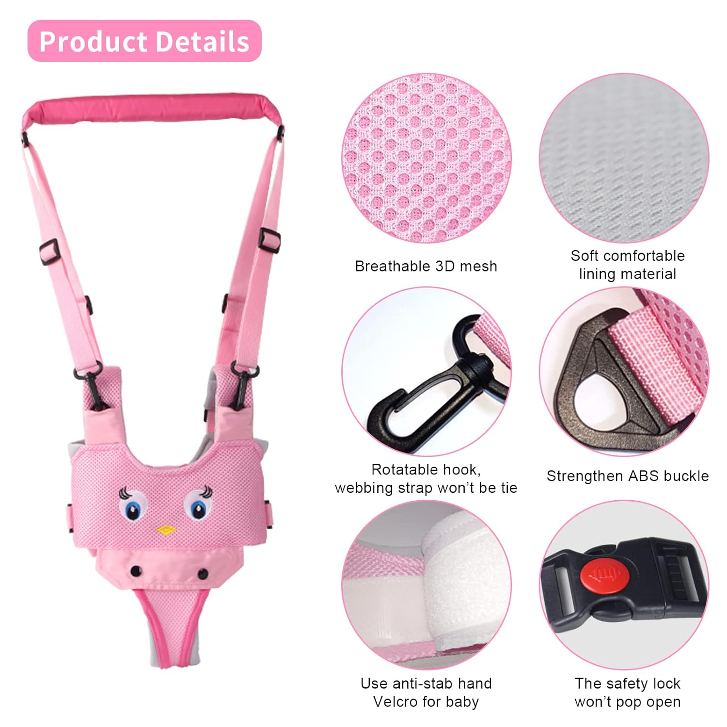 Ham premergator bebe bumbac 2 in 1 adjustabil 8 18 luni roz 02.jpg