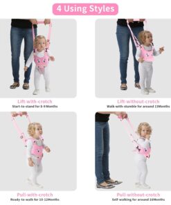 Ham premergator bebe bumbac 2 in 1 adjustabil 8 18 luni roz 04.jpg