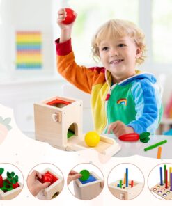 Joc din lemn de tip Montessori Set cilindri colorati 06.jpg