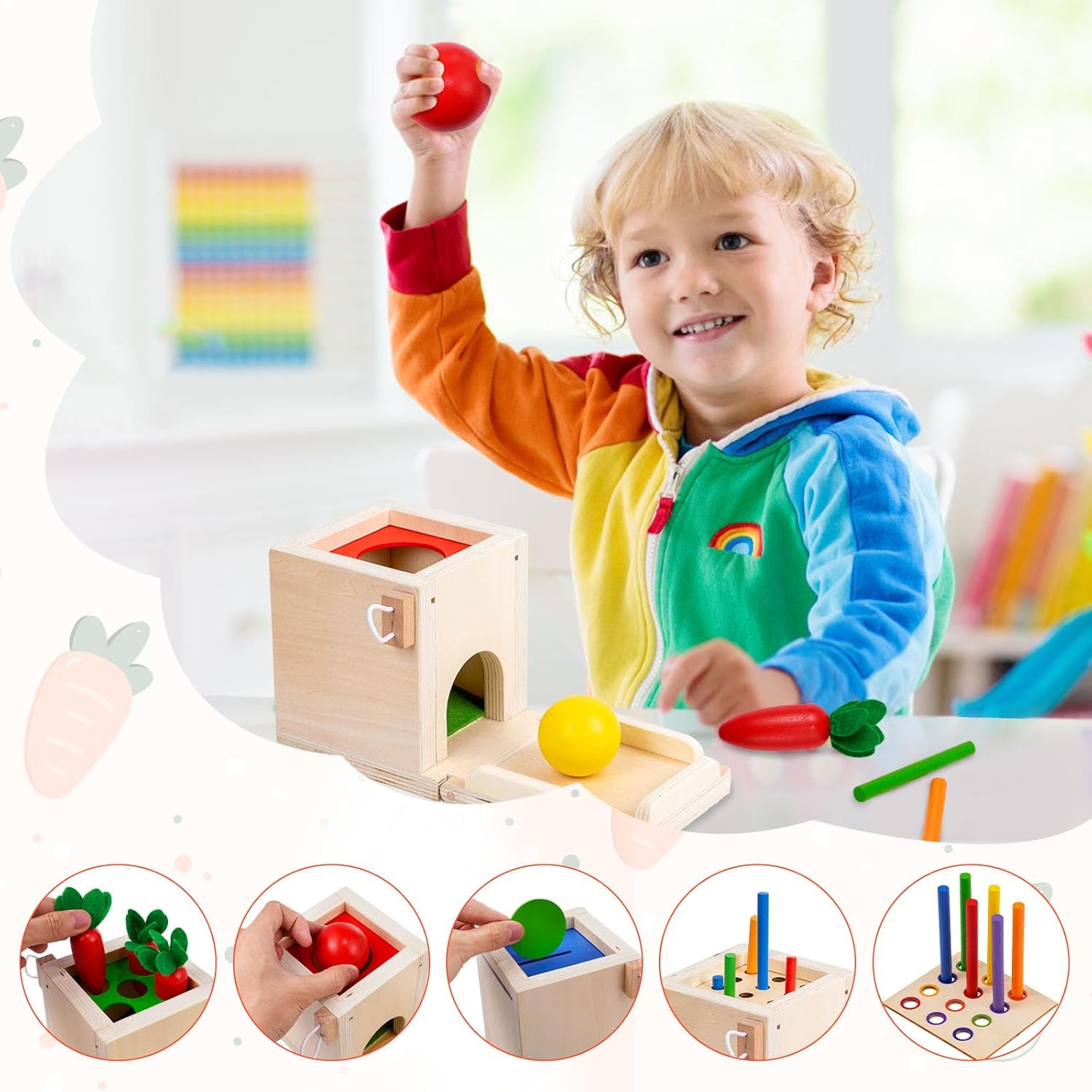 Joc din lemn de tip Montessori Set cilindri colorati 06.jpg