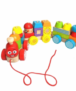 Joc educativ Trenulet din lemn joc de stivuire 01.png