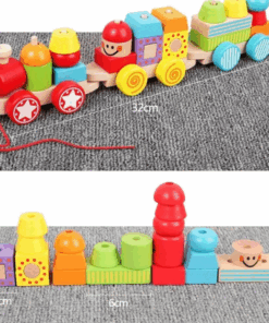 Joc educativ Trenulet din lemn joc de stivuire04.png