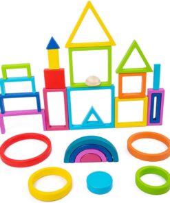 Joc educativ de tip MontessoriCuburi constructie Curcubeu 29 piese 09.jpg