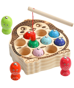 Joc magnetic de pescuit din lemn Pinguin 3 ani 01.png