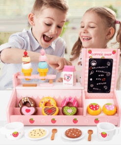 Jucarie din lemn Mini Stand dulciuri si cafea 3 ani 03.png