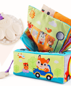 Jucarie senzoriala bebe Cutia cu batiste 0 luni 04.png