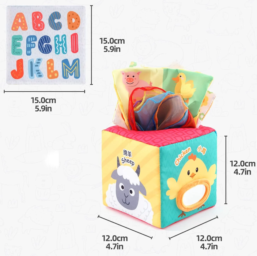 Jucarie senzoriala bebe Cutia cu batiste 0 luni 31.png