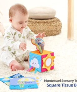 Jucarie senzoriala bebe Cutia cu batiste 6 luni Animale marine 02.jpg
