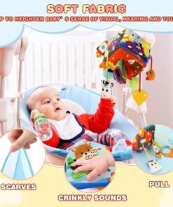 Jucarie senzoriala bebe pentru patut si carut Cub senzorial 0 luni 11.jpg
