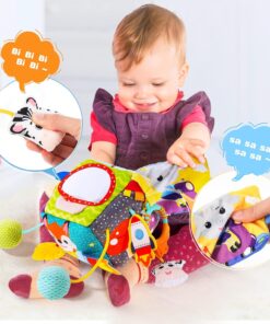 Jucarie senzoriala bebe pentru patut si carut Cub senzorial 0 luni 12.jpg