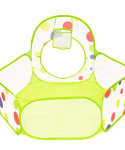 Loc de joaca pentru copii cu tunel si cort 310x114 cm verde 02.png