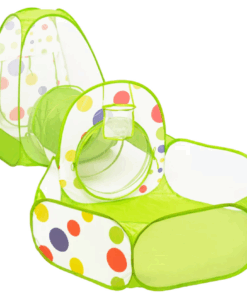 Loc de joaca pentru copii cu tunel si cort 310x114 cm verde 06 Copie.png