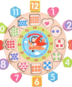 Puzzle de asociere Forme geometrice si ceas 3 ani 01.png