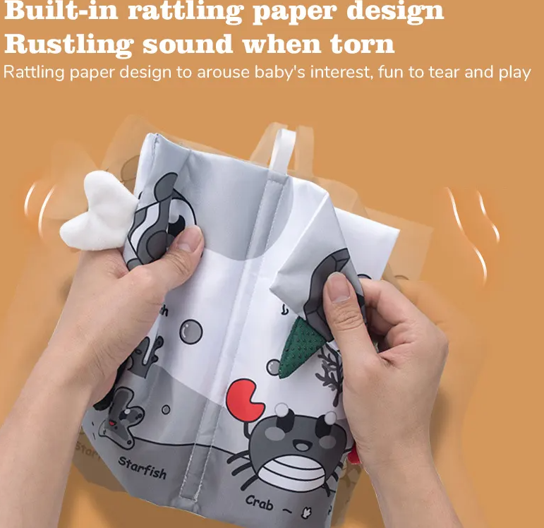 Set 6 carti textile si senzoriale pentru bebelusi 0 luni Alb negru 02.png