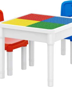 Set masa si 2 scaune Masuta pentru activitati si lego 01.jpg