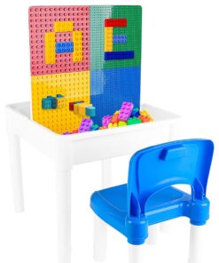 Set masa si 2 scaune Masuta pentru activitati si lego 05.jpg