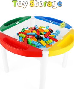 Set masa si 2 scaune Masuta pentru activitati si lego 06.jpg