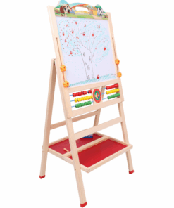 Tabla din lemn magnetica cu 2 suprafete de scris si desenat 90 cm 04.png