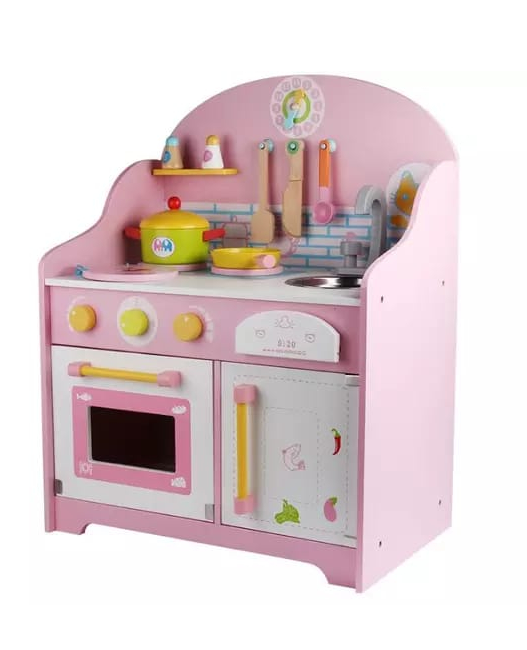 Bucatarie din lemn cu ustensile pentru copii 63 cm 3 ani 06.png