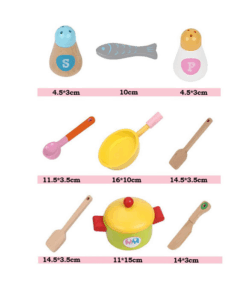 Bucatarie din lemn cu ustensile pentru copii 63 cm 3 ani 09.png