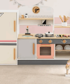 Bucatarie din lemn cu ustensile pentru copii 65 cm 3 ani 06.png
