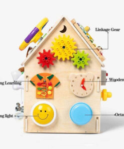 Casuta senzoriala cu activitati Montessori Busy Board 45 cm 3 ani 05.jpg