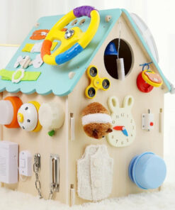 Casuta senzoriala cu activitati Montessori Busy Board 45 cm 3 ani 06.jpg