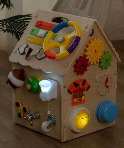 Casuta senzoriala cu activitati Montessori Busy Board 45 cm 3 ani 07.jpg