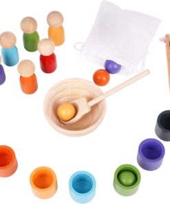 Joc de tip Montessori din lemn Seturi de cilindri de potrivire culori 24 piese 03.jpg