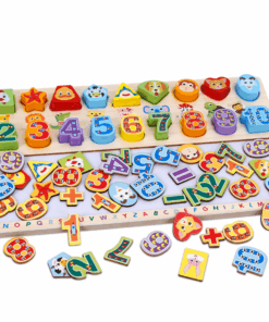 Joc educativ 3 in 1 Tablita de scris magnetica cifre forme 3 ani 02.png