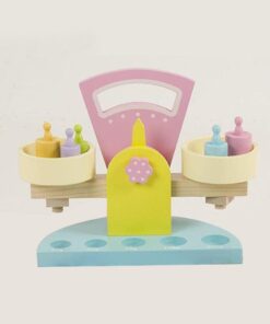 Joc educativ Montessori Balanta cu greutati din lemn 3 ANI 07.jpg