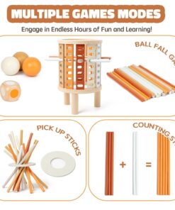 Joc montessori de societate Joc de echilibru cu bete si bile 3 ani 03.jpg