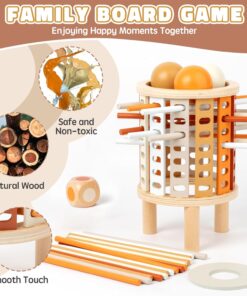 Joc montessori de societate Joc de echilibru cu bete si bile 3 ani 04.jpg