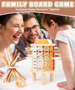 Joc montessori de societate Joc de echilibru cu bete si bile 3 ani 06.jpg