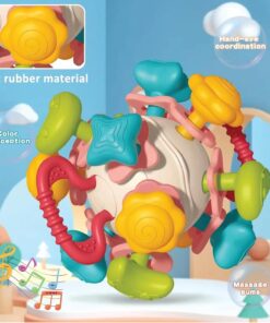 Jucarie dentitie bebelusi din siliconMinge senzoriala 0 luni 04.jpg