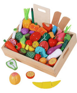 Ladita cu 30 fructe si legume de feliat din lemn 3 ani 01.png