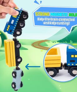 Orasel cu circuit auto si feroviar din lemn cu 108 de piese 3 ANI 11.jpg