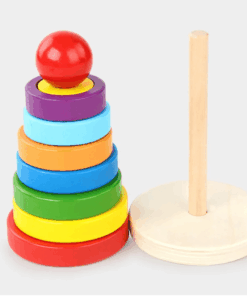 Piramida Montessori Curcubeu sortator cu forme geometrice 3 ANI 04.png