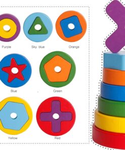 Piramida Montessori Curcubeu sortator cu forme geometrice 3 ANI 05.jpg
