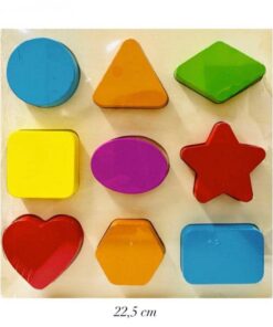 Puzzle incastru din lemn cu Forme geometrice 9 piese 001.jpg