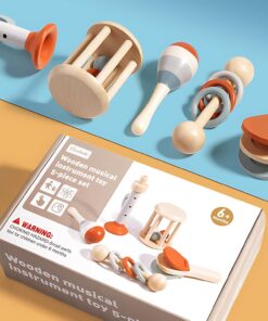 Set 5 instrumente muzicale din lemn pentru copii 6 LUNI 06.jpg